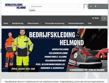 Tablet Screenshot of bedrijfskledinghelmond.nl